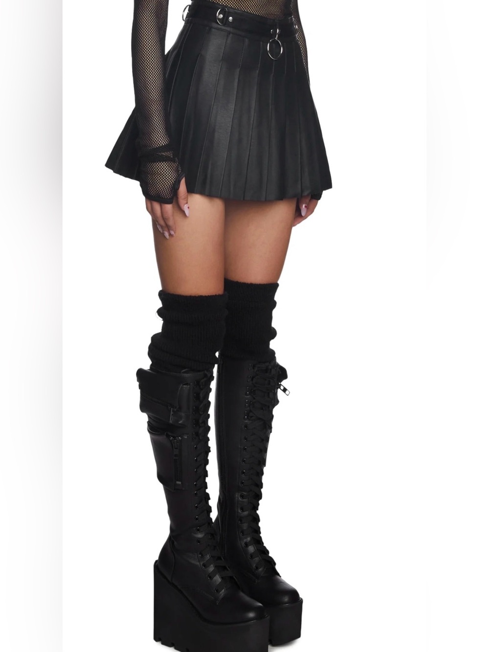 DOLLSKILL current mood leather o ring skirt